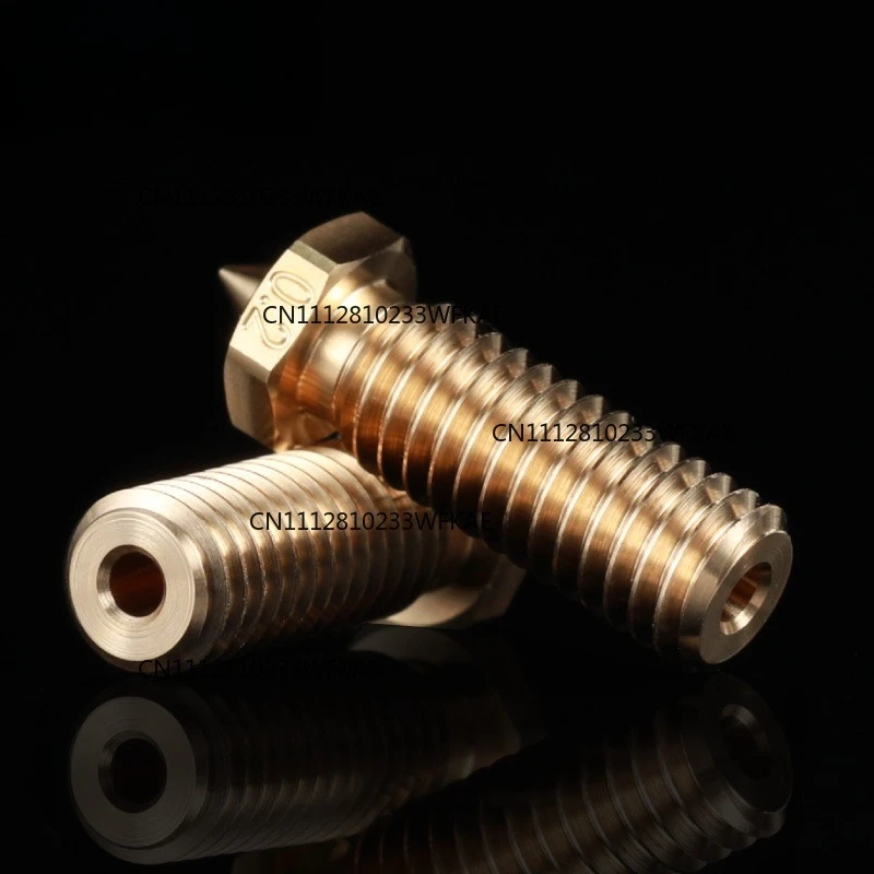 Mellow High Precision 1Pcs NF-Volcano 0.2MM/0.3MM M6 Brass Nozzle  For 3D printer 1.75MM Filament  Volcano Sidewinder X1