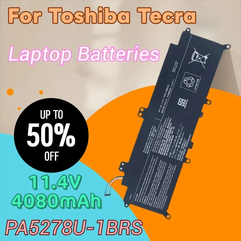 

Новый аккумулятор для ноутбука PA5278U-1BRS 11,4 В 4080 мАч для Toshiba Tecra X40-D-145 Portege X30-D-123-D X30-D-11U X40 X30-D PA5278U PA5278