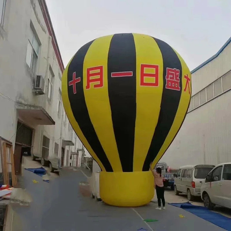 rooftop standing advertising hot air balloon model standing Inflatable hot air balloon shape/ inflatable roof balloon