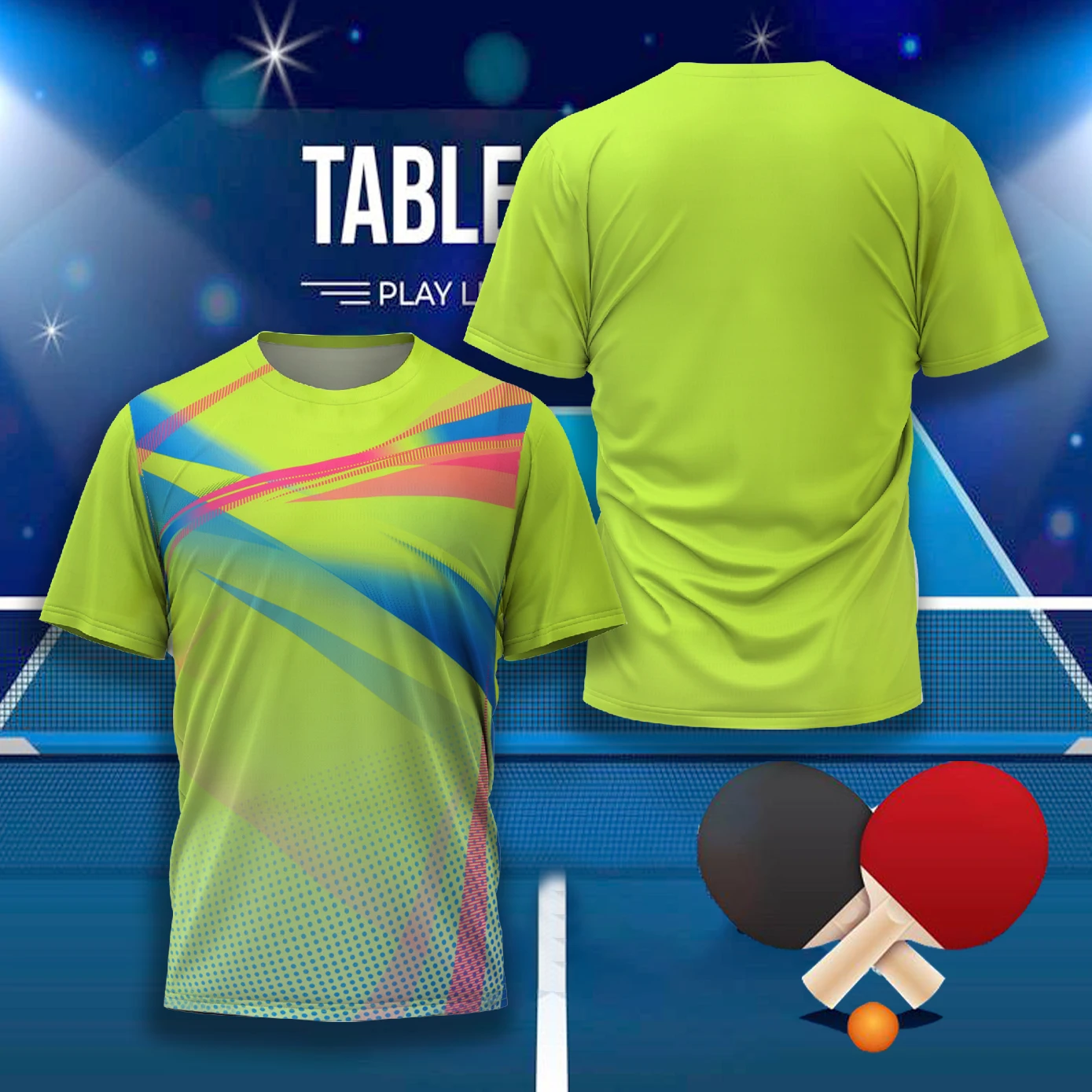 Camiseta de manga corta para hombre y mujer, ropa de tenis de mesa, bádminton, deportes de interior, secado rápido, suelto, cómodo, diario,