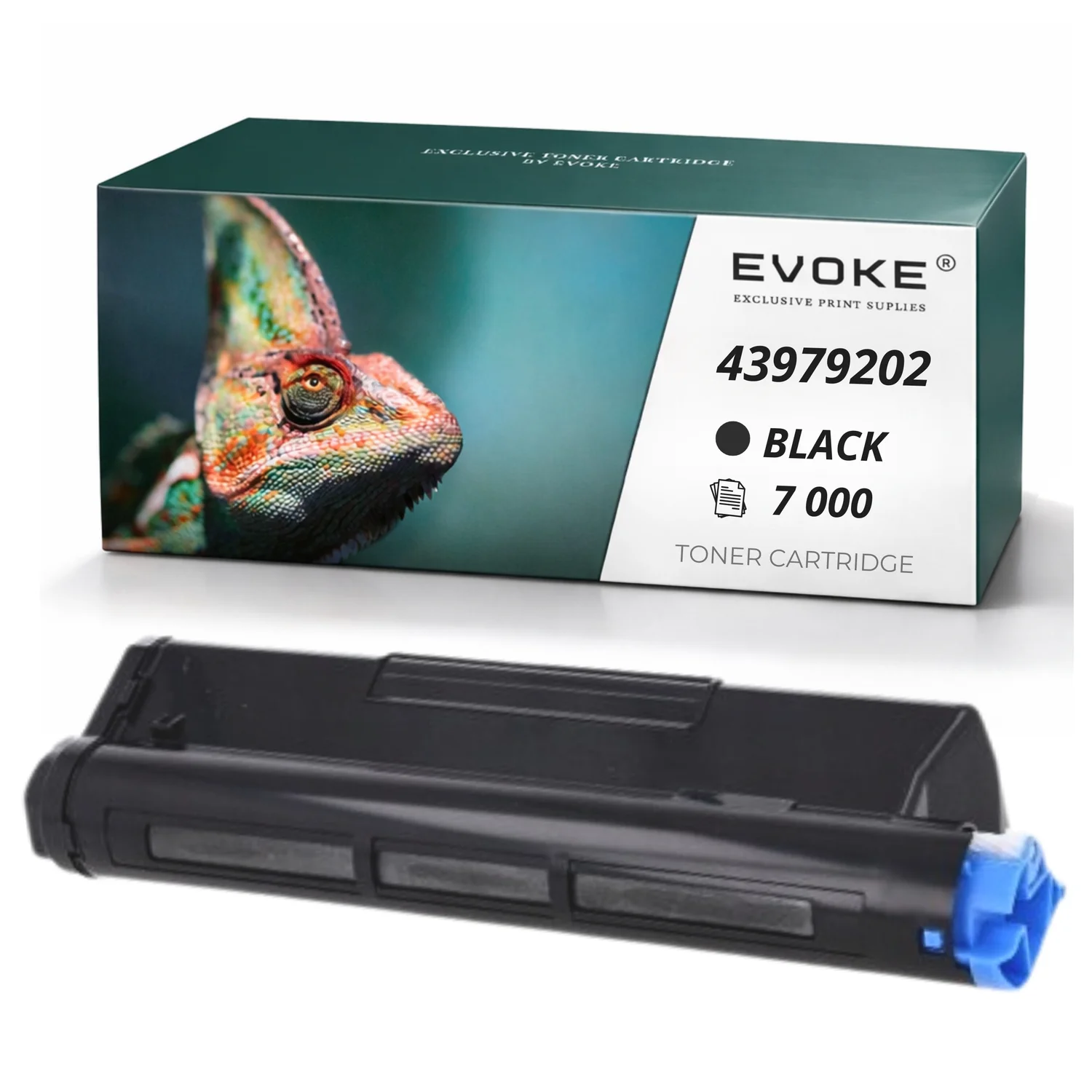 Evoke Compatibele Toner voor Oki 43979202 Zwart 7000 Pagina's B430 B440 Mb460 Mb470 Mb480