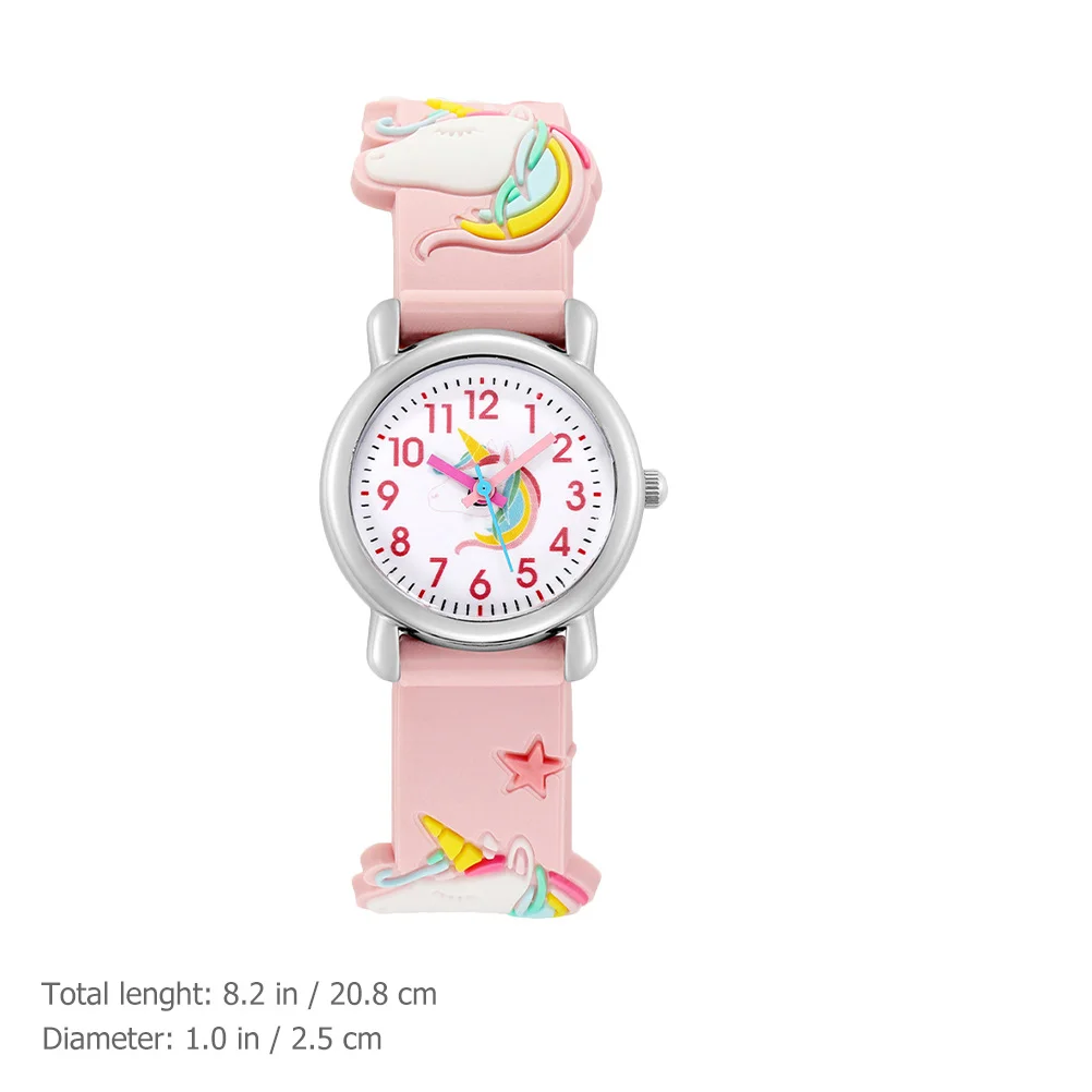 معصم يونيكورن لساعة معصم ثلاثية الأبعاد كرتونية رقمية لطيفة ثلاثية الأبعاد هدية عيد الميلاد والكريسماس