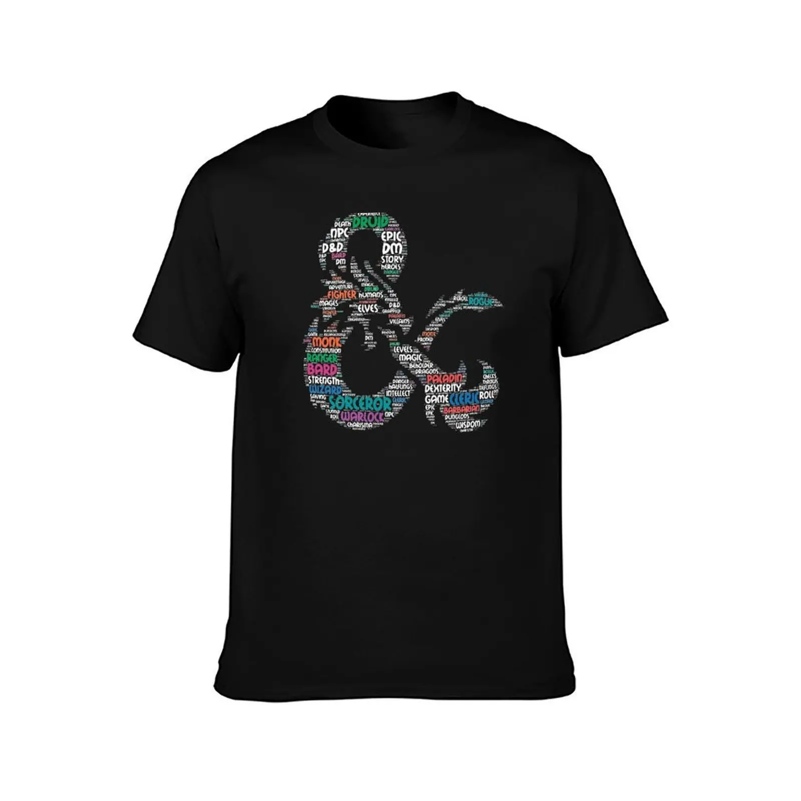 D&D Logo Word Art T-Shirt man t shirts graphic T-Shirt