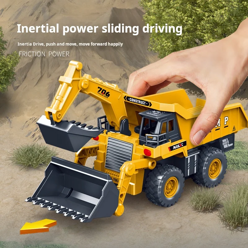 

Children's Toys Inertial Digging Bulldozing Catapult Track Engineering Vehicles Story Machines Kindergarten Gifts