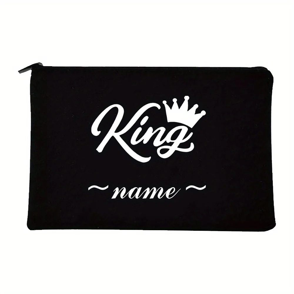 Customized Name Women's Makeup Bag Travel Bag Lipstick Storage Box Fashion Zipper Wallet Customized Product