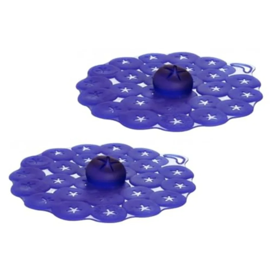 

Silicone Blueberry Drink Airtight Lid/Cover, Blue