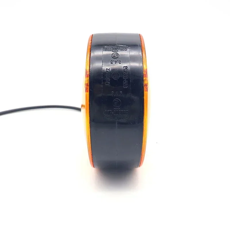 Universal Lollipop Lollypop Earring Amber/Orange Mirror Side Marker Lamp Light 12V/24V Caravan Trailer Truck Lorry