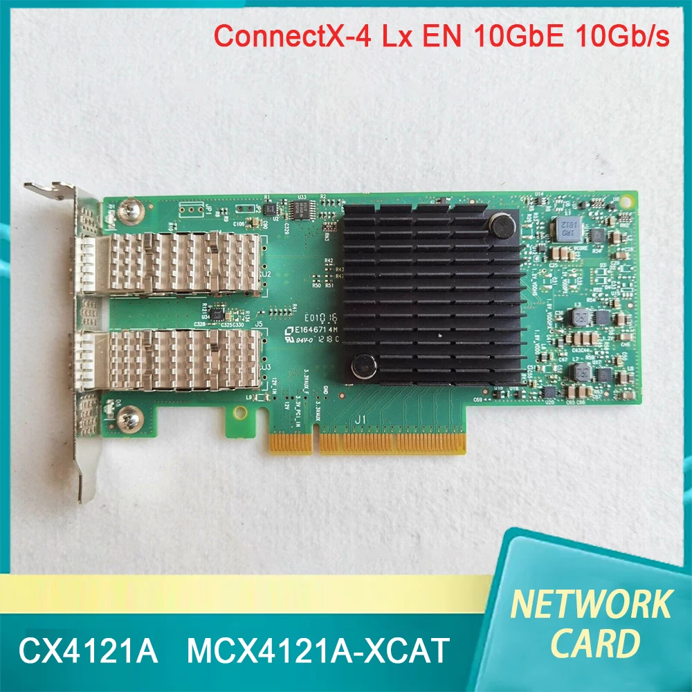 

New For Mellanox NIC CX4121A MCX4121A-XCAT ConnectX-4 Lx EN 10GbE 10Gb/s Dual Port Network Card High Quality Fast Ship