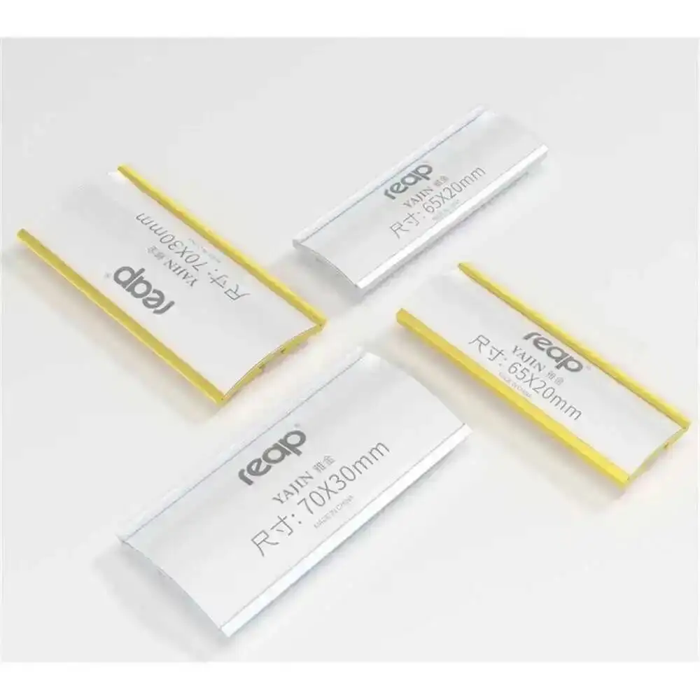 

5 шт. серебристо-золотистых магнитных держателей для именных бейджей/карточек, металлические, с сильным креплением