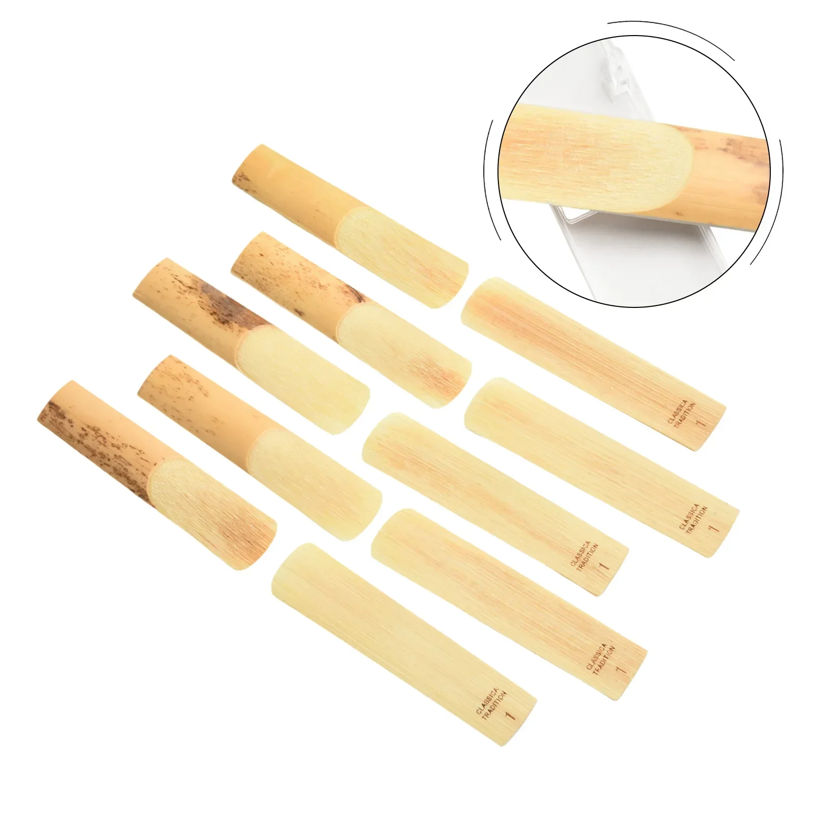 Reed Alto Saxophone Reeds Full Size Naturally Air-dried Strength 1.0 1.5 2.0 With Consistent Size Alto Saxophone Reeds