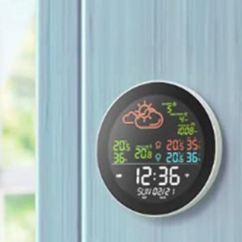 Tuya Wifi Orologio meteorologico Previsioni meteo Meteo Termometro intelligente wireless Igrometro Sveglia con indicatore remoto-Spina UE