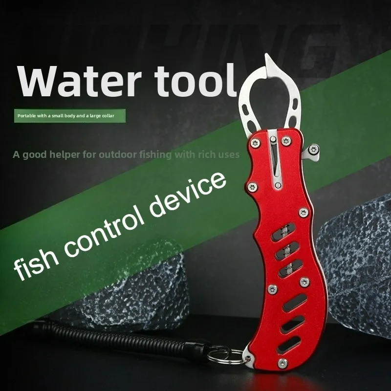 

Lianman Multi Functional Stainless Steel Luya Fish Clamp Outdoor Sea Fishing Fishing Tool Portable with Control Fish Claws