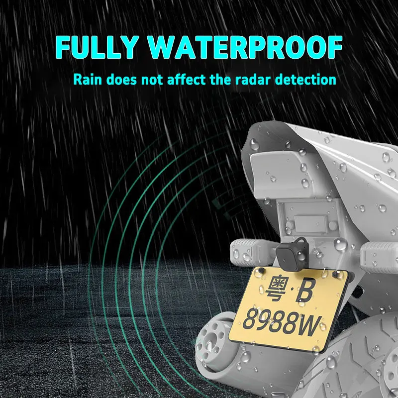 NEW Two-Way Motorcycle BSD Lane Change & Merge Assist Safety System with Blind Spot Monitoring Millimeter Wave Radar Warning Mac