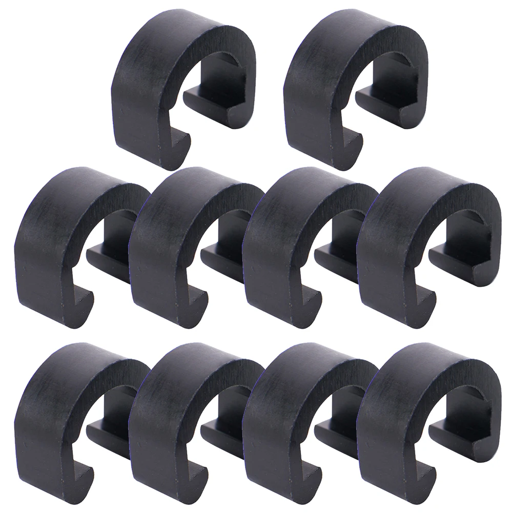 10 stücke Fahrrad C-Clips Schnalle Brems Getriebe Kabel Gehäuse Schlauch Rohr Kunststoff Klemme Mountainbike Straße Fahrrad Öl rohr Kabelbinder – Detail 1