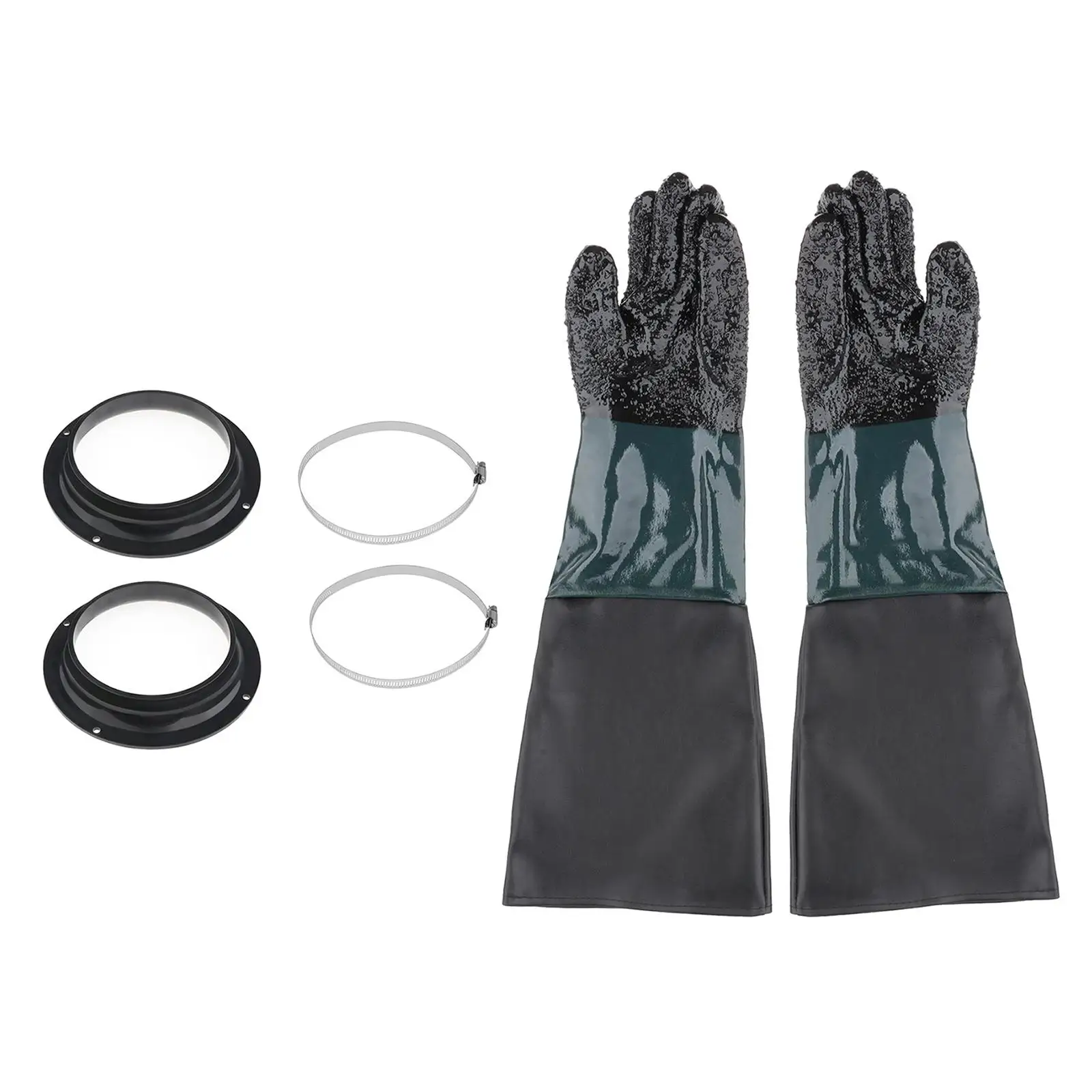 Pairs of Professional 60cm Sandblasting Gloves Protection Gloves for Cabinet