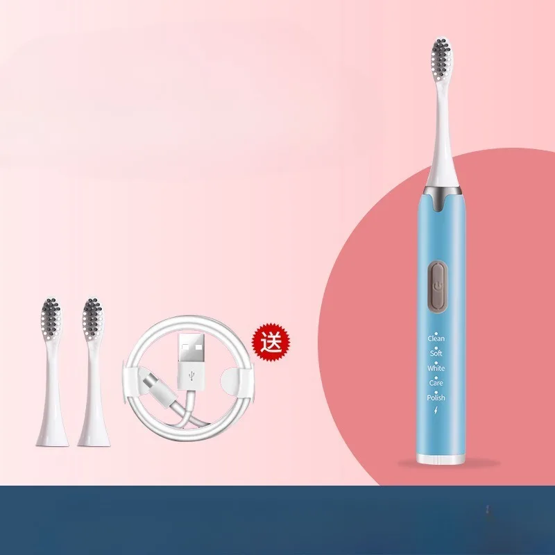 

Rechargeable Electric Toothbrush for Adults with Soft Bristles Multiple Modes Ultrasonic Cleaning