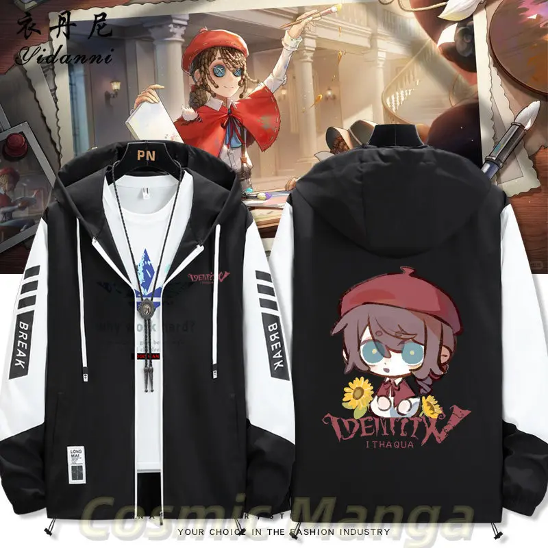 Cosplay Identity ⅤEdgar Valden Edgar Valden Long Sleeve Jacket Zipper Hoodie Women Men Sun Protection Clothing Costumes Gift