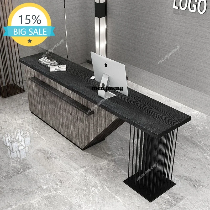 

M53 Computer Customer Center Desk Bedroom Modern Luxury Office Desks Workshop Storage Dj Stand Dj Stand Black 180cm Furniture