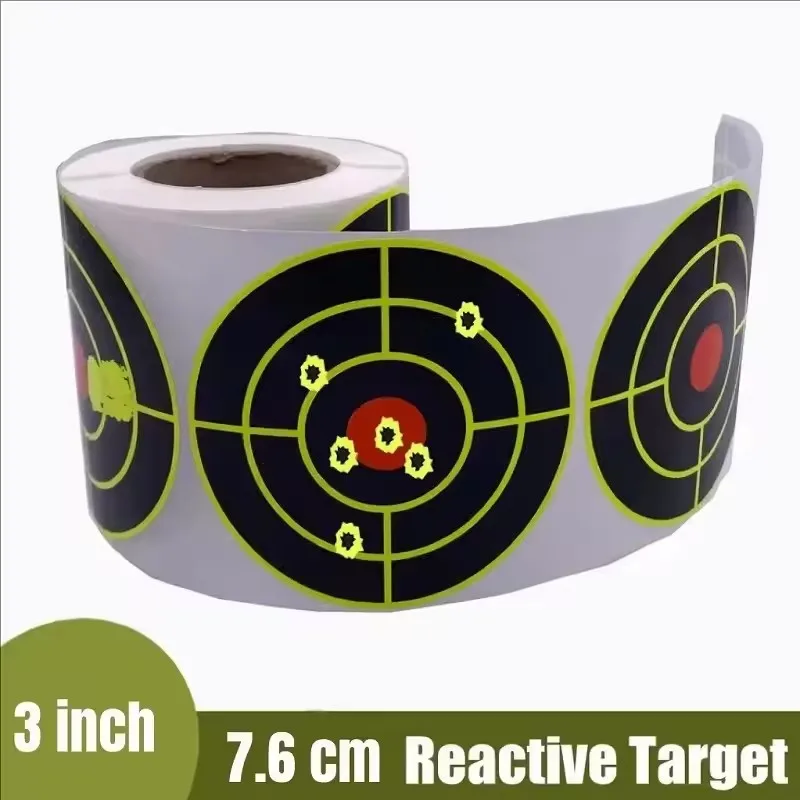 Reaktive Splatter-Schießzielaufkleber 100/200 Stück Selbstklebend Wasserdicht Hochsichtbare Spritzzielscheiben für die Jagd – Detail 3