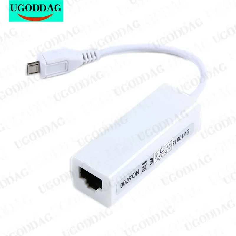 Portable USB 2.0 To RJ45 Network Card 10/100Mbps Micro USB To RJ45 Ethernet Lan Adapter for PC Laptop Windows XP 7 8