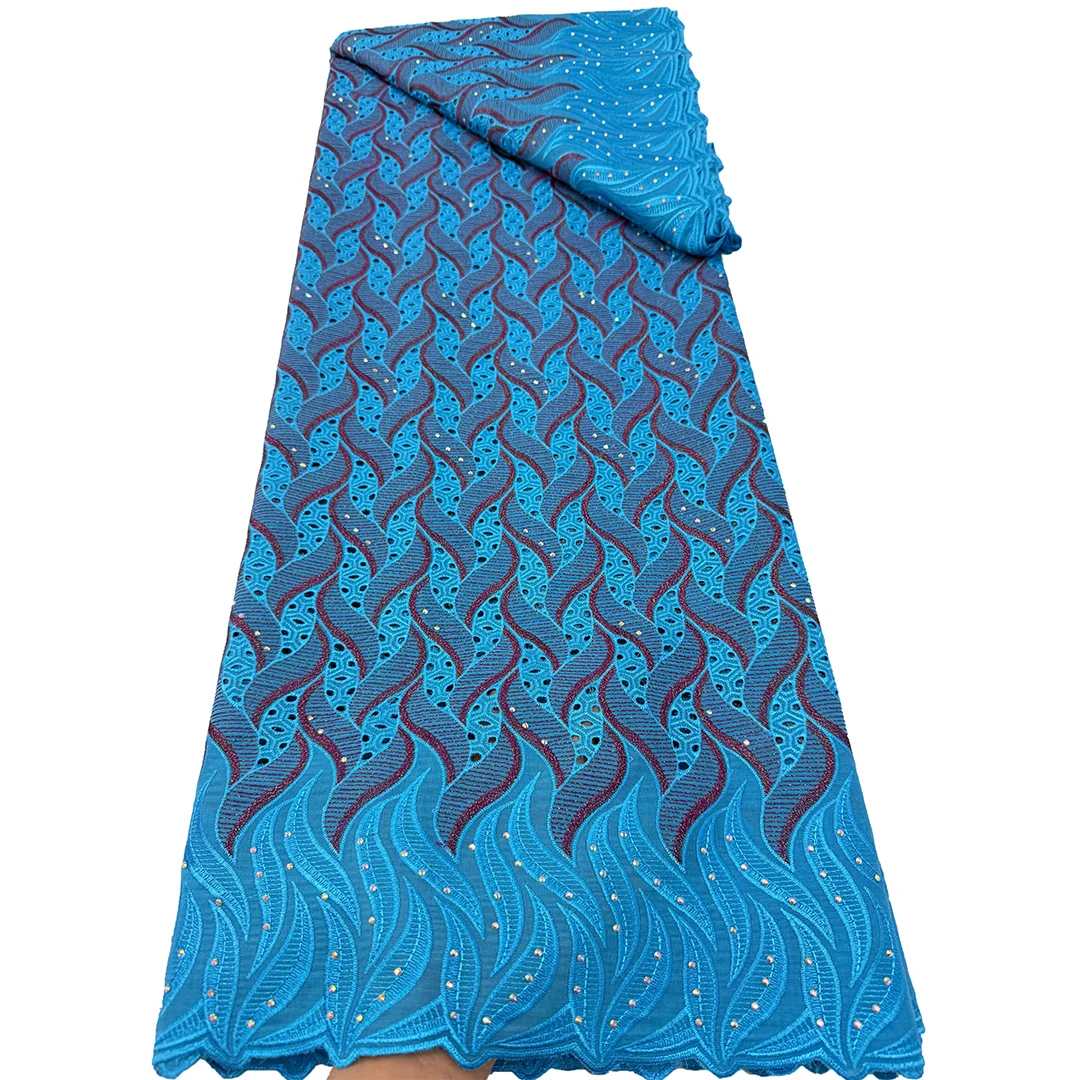 Swiss Voile Lace Fabric Cotton Embroidery Lace High Quality African Lace Fabric Lafaya Fabric Nigerian Scarf For Dress Sewing