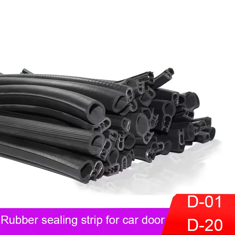 

Car Door Rubber Seal Strips Auto Double Sealing Stickers for Trunk Sound Insulation Weatherstrip Interior Foam Mute Adhesive