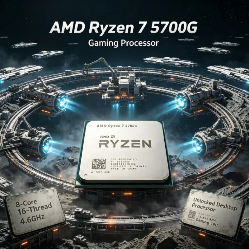 AMD R7 5700G Desktop Processor 7nm 4.6GHz 8-Core 100-000000263 16-Thread 16MB L3 Socket AM4
