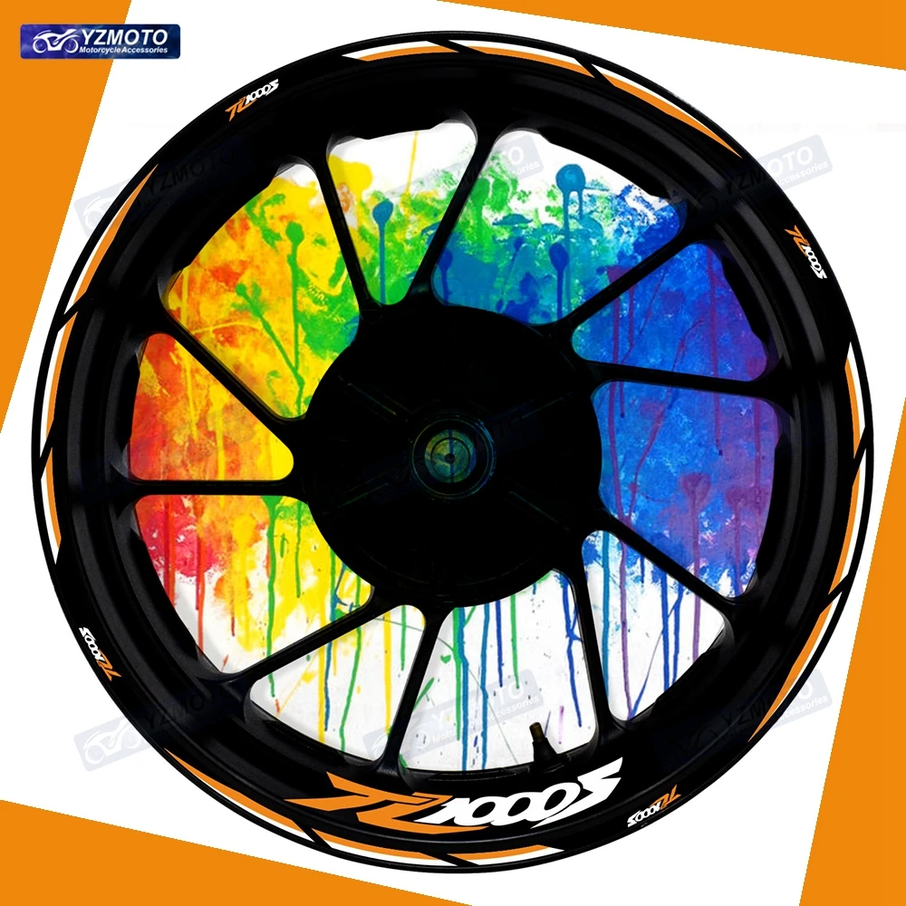 

Для мотоцикла TL1000S TL 1000S 17-дюймовая передняя и задняя ступица колеса, гоночная наклейка, светоотражающая модифицированная декоративная наклейка на обод