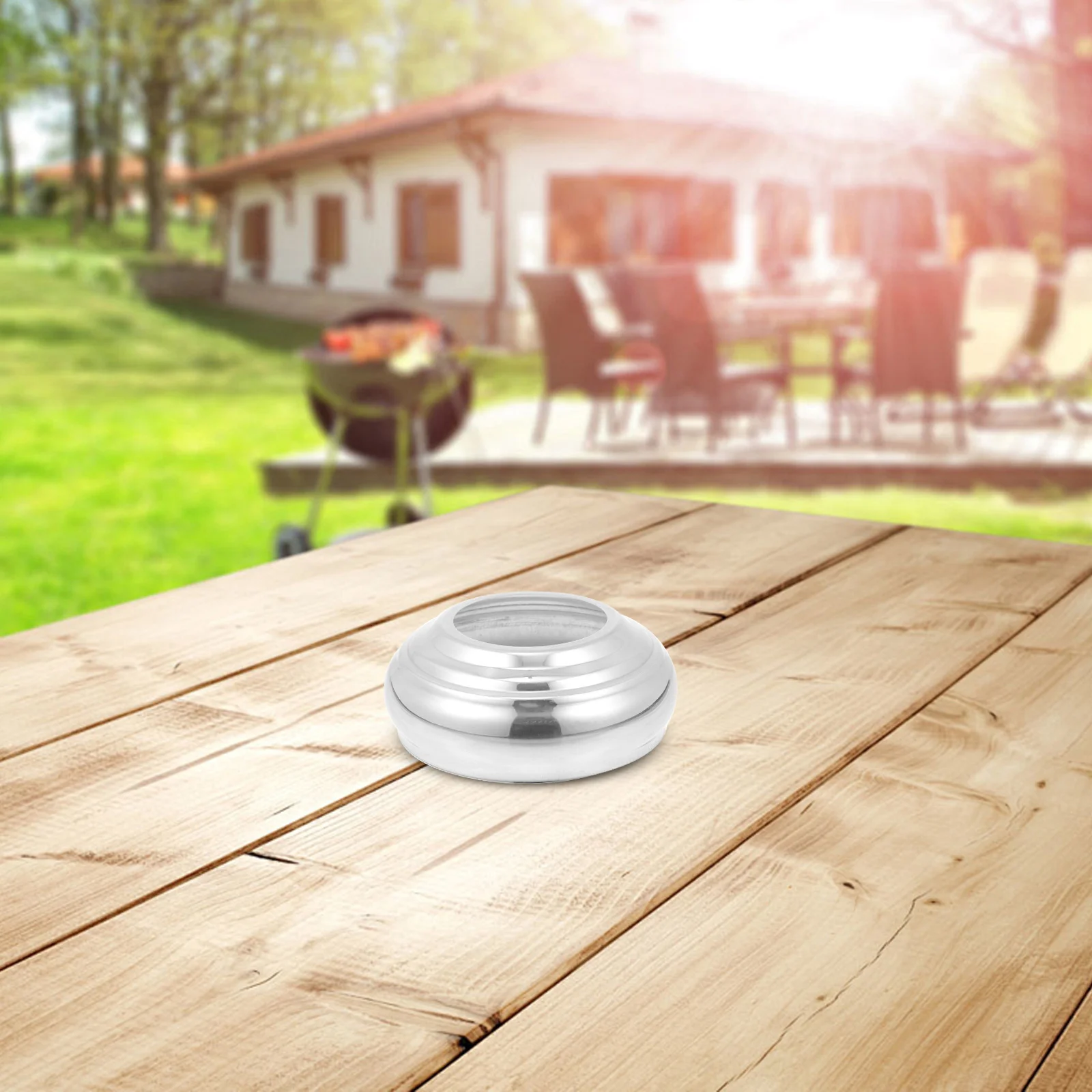 سميكة الفولاذ المقاوم للصدأ التحديق غلوب حامل دائم حديقة المجال حامل في الهواء الطلق المعادن المجال قاعدة عرض قاعدة فناء سارية العلم #4