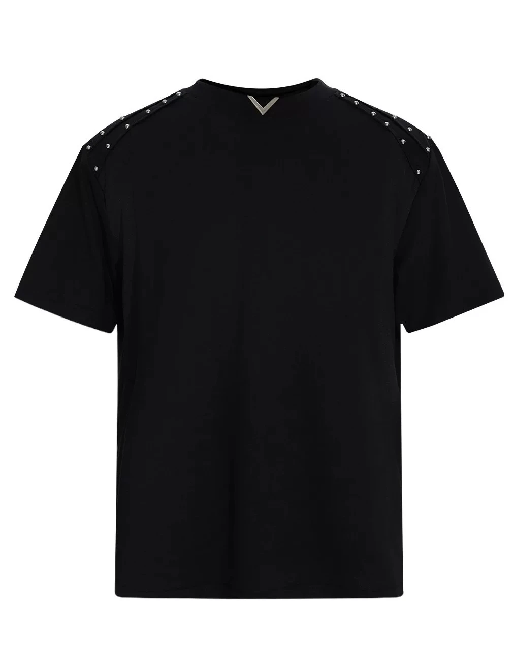 Male 2026 Summer New Tees Male Fashion Rivet Splicing V-neck Short-sleeve Mesh Gauze Cool T-shirts Stylish Solid Color Chic Tops