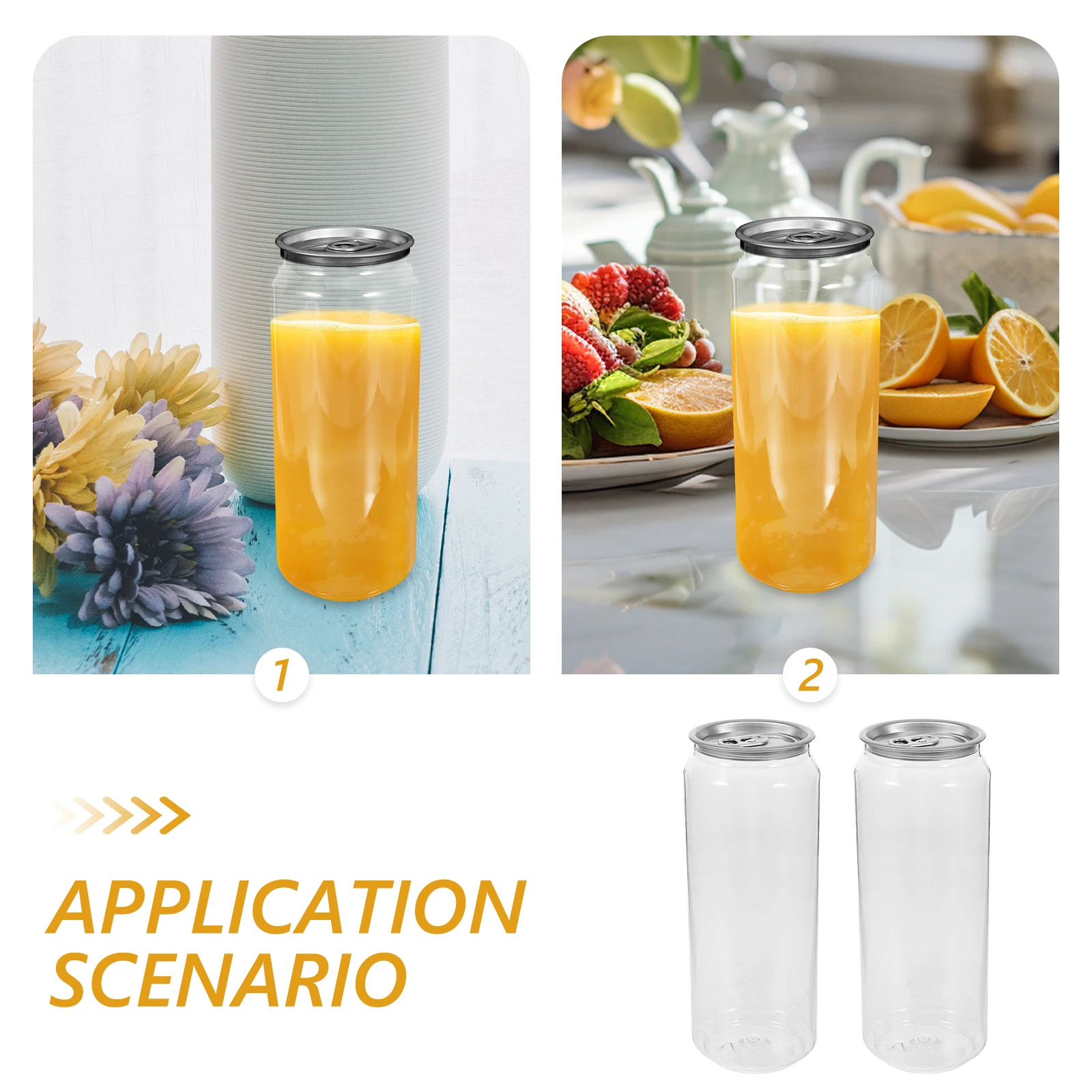 10Pcs Empty Drink Cans Beverage Storage Containers For Soda Milk Tea Coffee Bottles Drinks Storage Can Dining Juicing Container