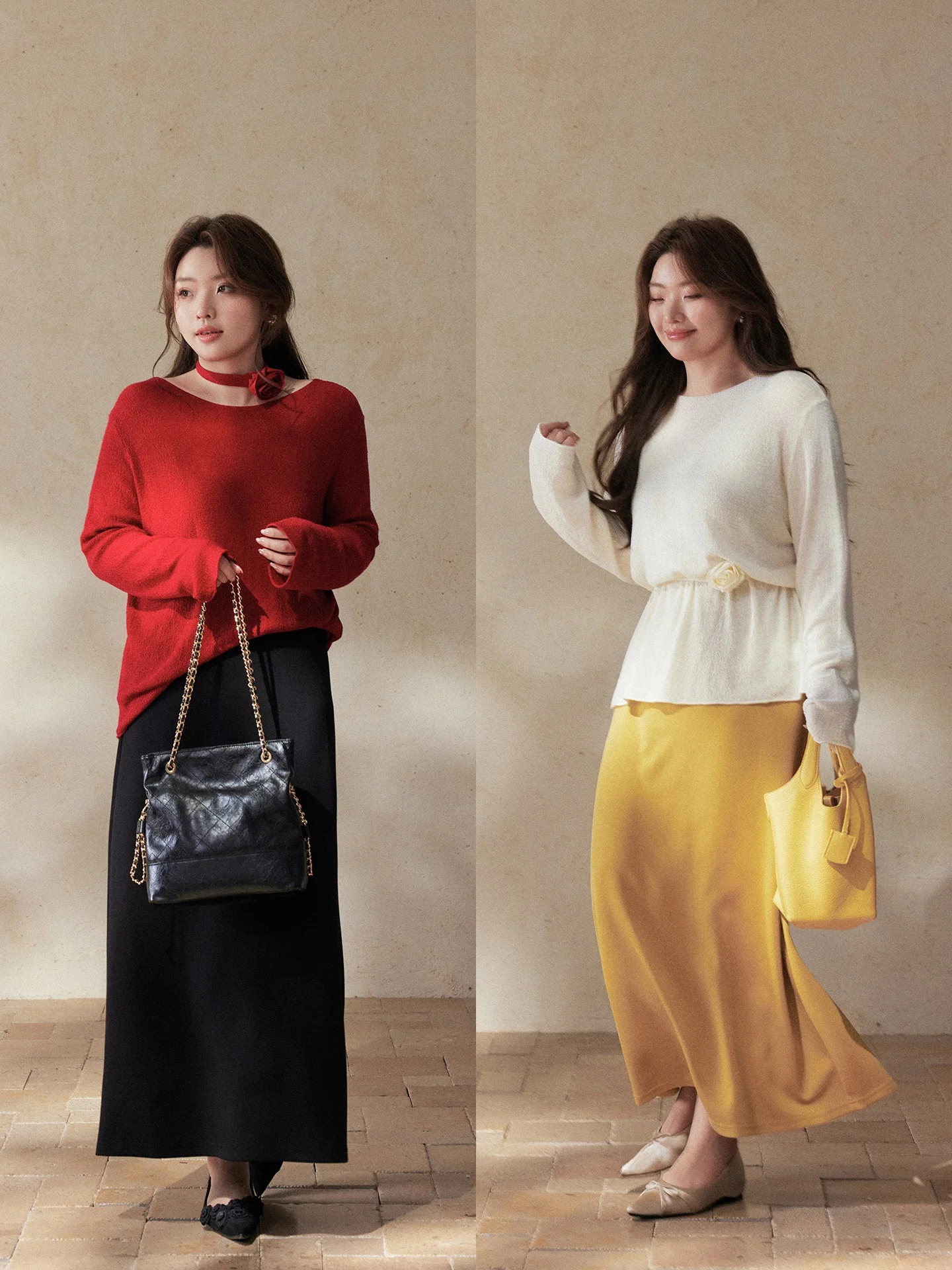 

Romantic Flower House Large Size Knitted Sweater round Ne Floral Design Spring New Sle Ele Plumpn French Sle Loo...