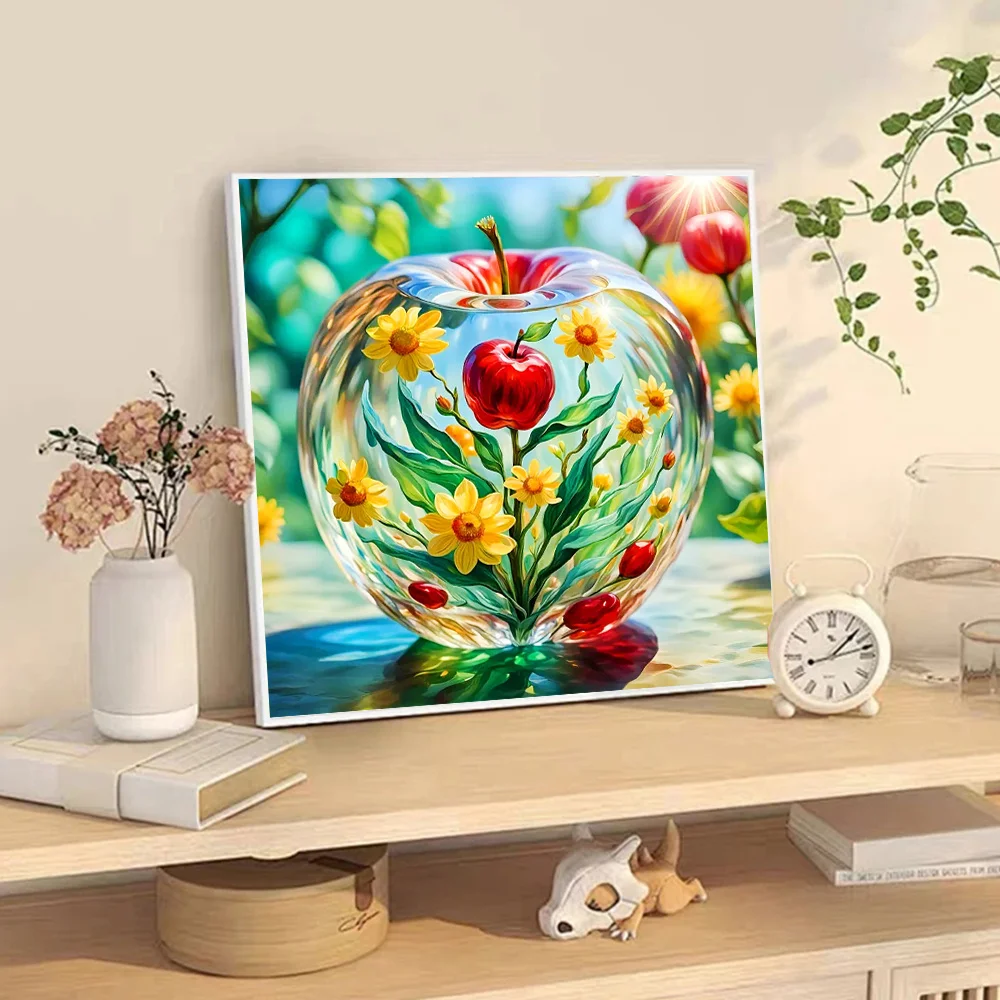 Huacan Diamond Painting Set Tai Chi Sunflower Full Square Round Mosaic ricamo Yin Yang Landscape Home Decor