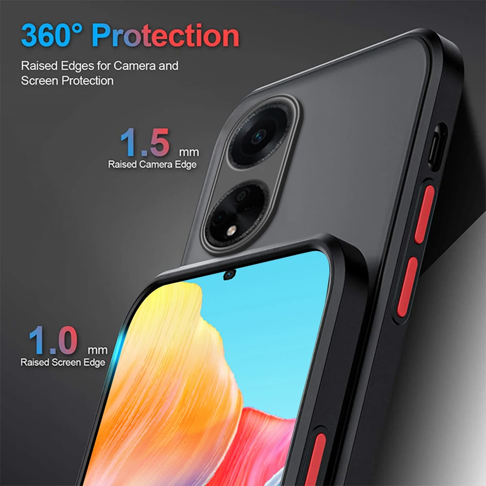 OPPO A18 Case Cover On Orro Opo Appo A38 4G Capas Shockproof Phone Back Bumper Matte Translucent Coque For OppoA18 A 18 4G 6.56