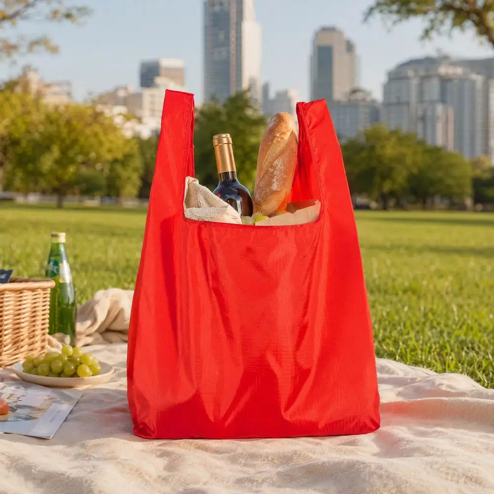 Capacity Storage Bag Durable Oxford Cloth Folding Shopping Bag Capacity Waterproof Reusable Tote Lightweight Travel Grocery