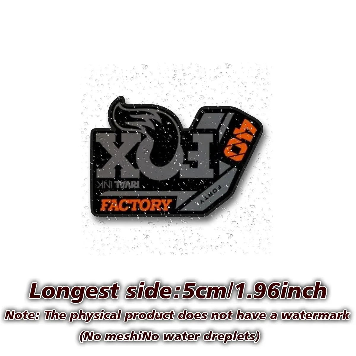 9 قطع من ملصقات Fox 40 للدراجة والسيارة - ملصقات من الفينيل غير اللامع مع شعار Fox الأيقوني (قواطع شوكة الدراجة غير المنتظمة) للجبال،