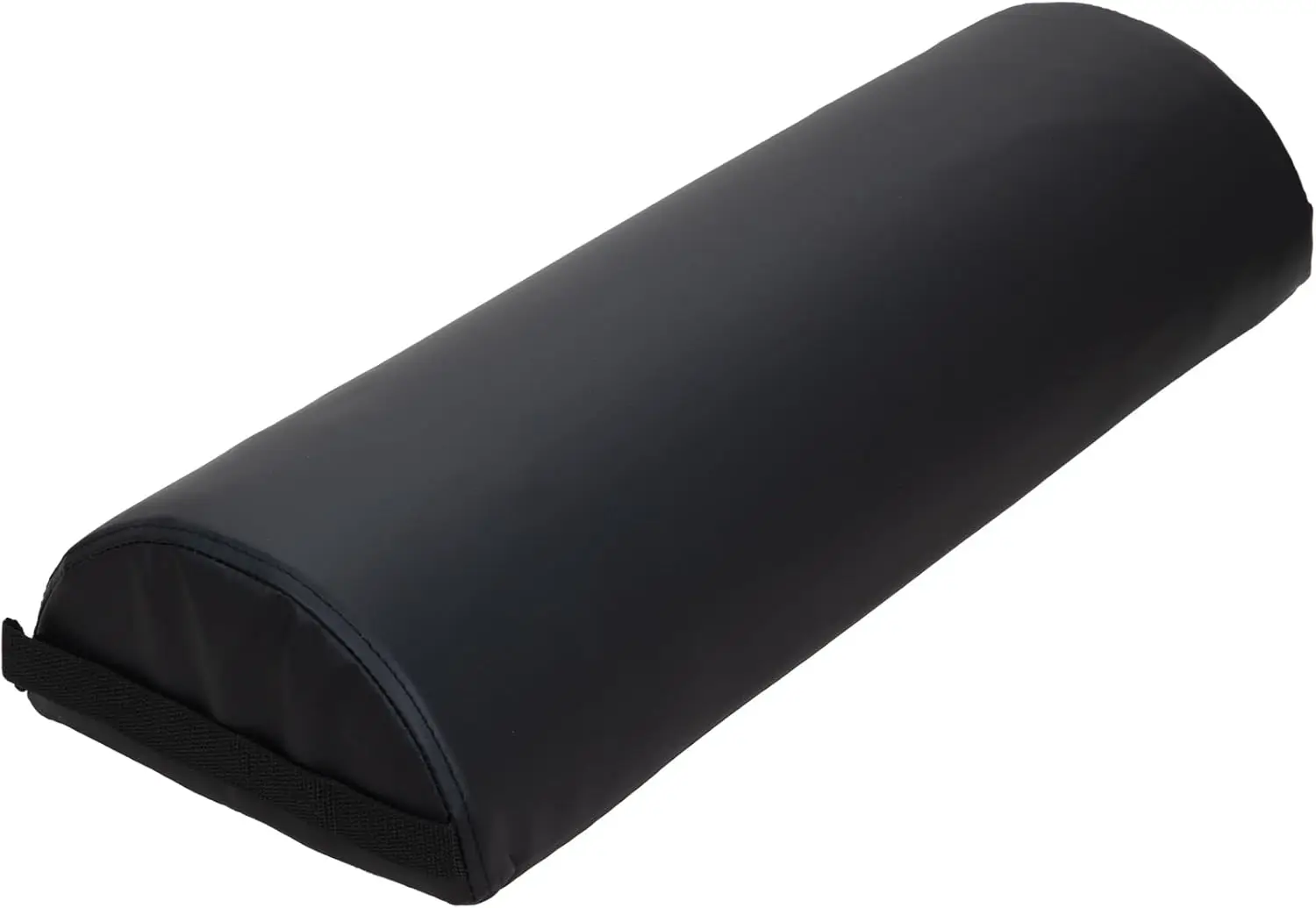 

Half-Round Bolster Pillow for Massage & Yoga, 9x4.5x26 Inch, Black, Stain-Resistant