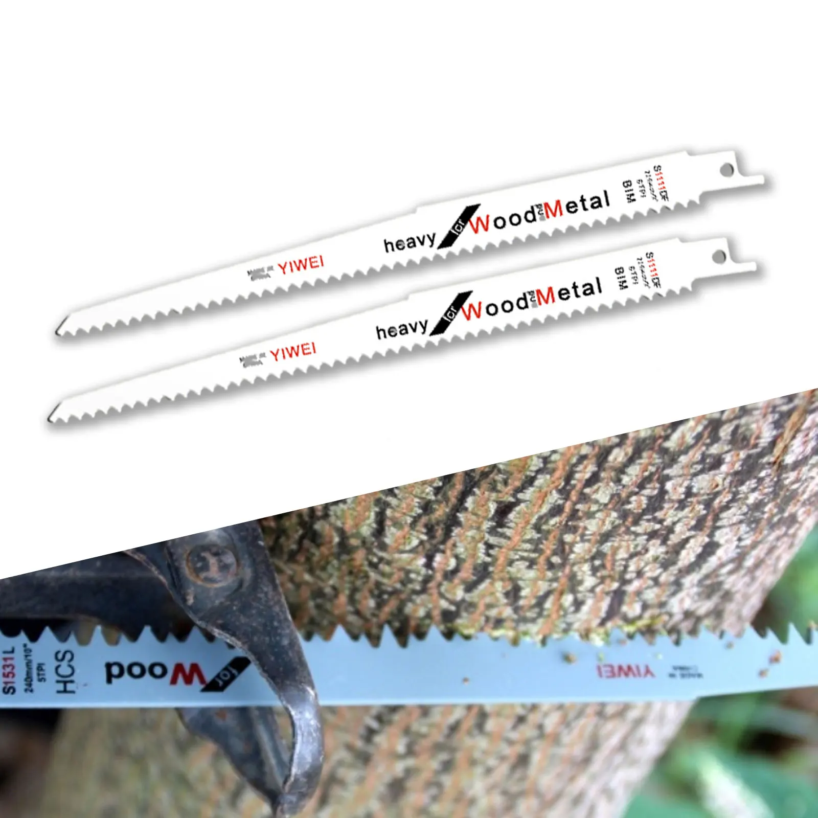 

2Pcs/Set Durable Reciprocating Saw Blade High Quality Orchard Tree Branch Fast Cutting Wood Equipment HCS Parts Curve Saw Knife