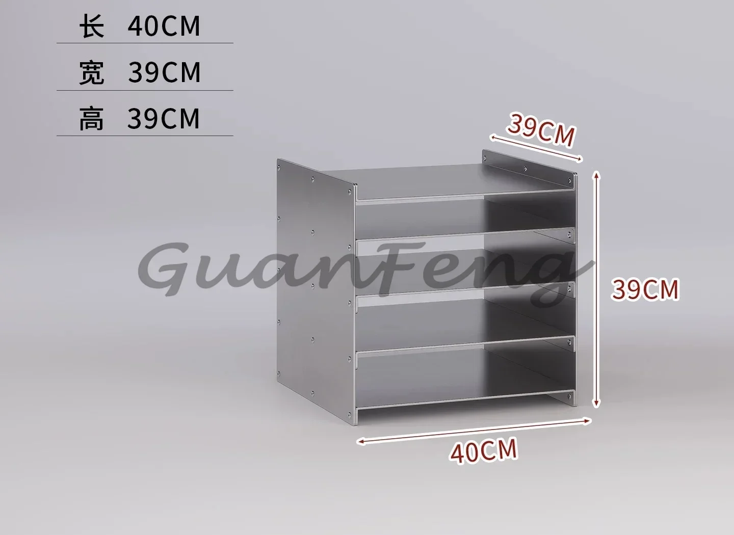 Multifunctional  Floor Storage Rack, Stainless Steel Metal Modular Shelf for Bedside Coffee Corner