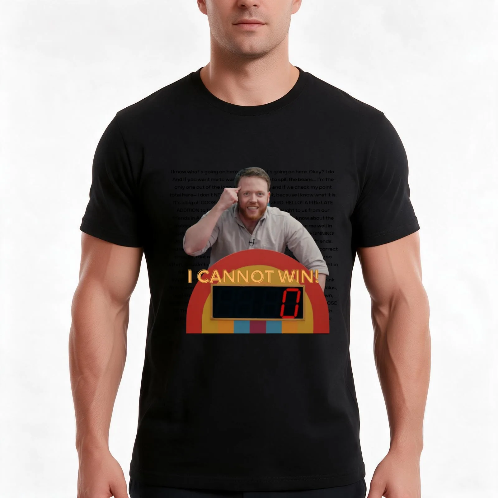 Yes or No Monologue - Game Changers T-Shirt, Summer Casual Cotton Tee, Oversized Streetwear Tops, Vintage Graphic Print