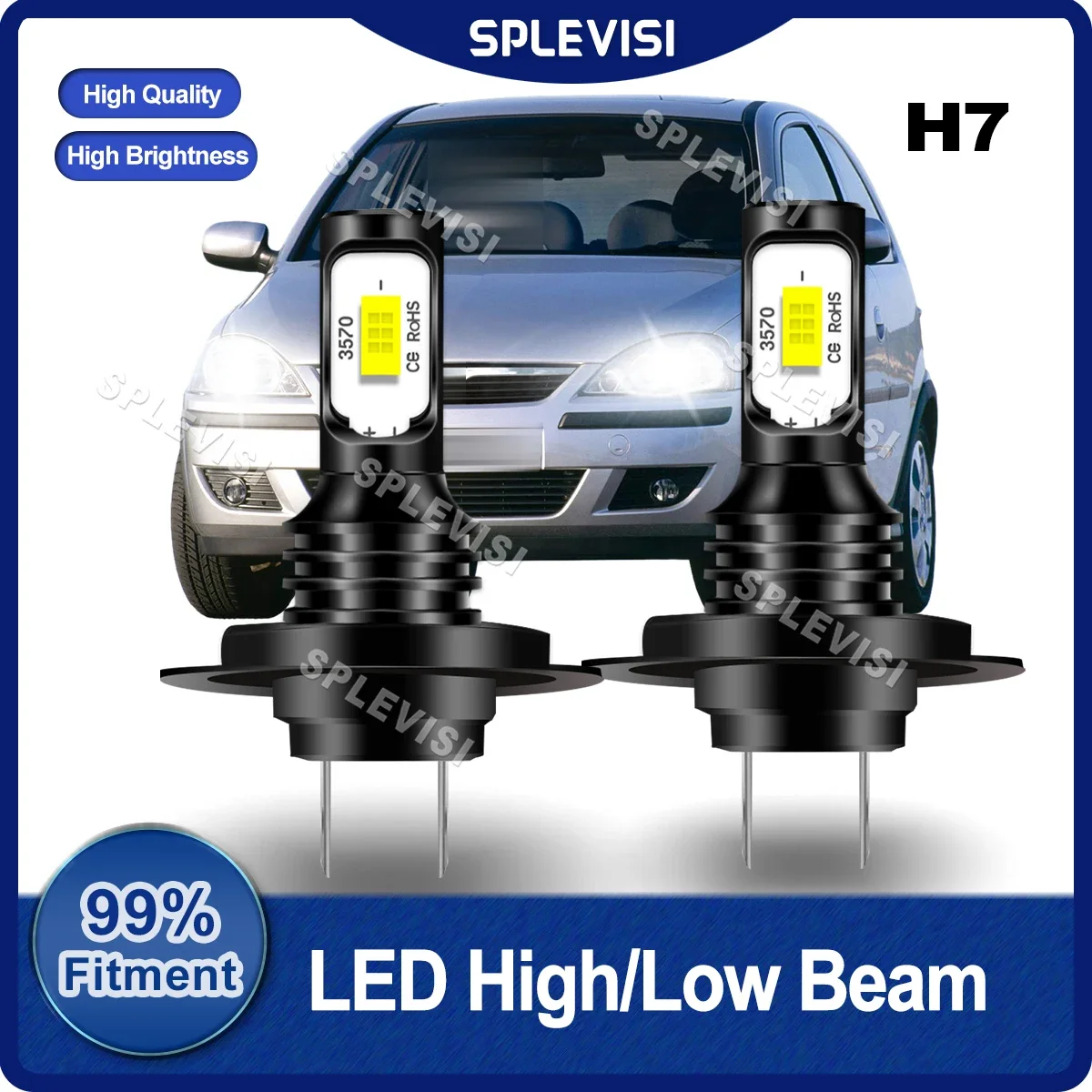 

2x Car Light H7 LED Headlight High/Low Beam Bulbs 9V-36V 70W 8000LM For Renault Laguna Coupe 2008 2009 2010 2011 2012