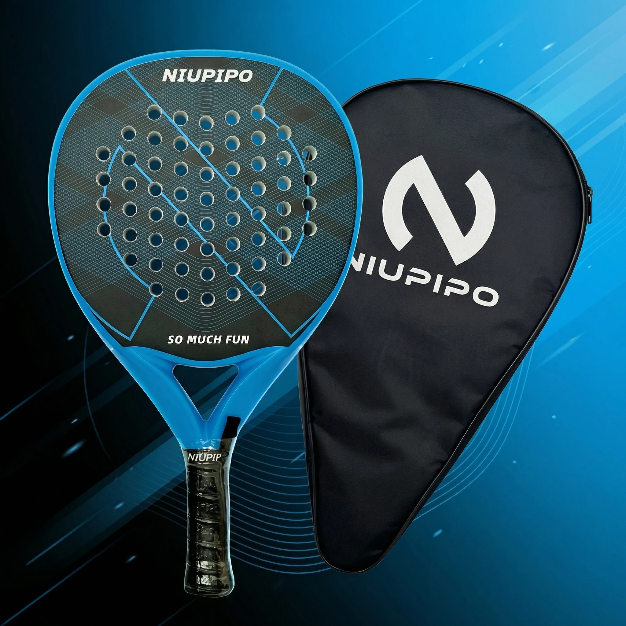 raquette-de-padel-ronde-entierement-en-fibre-de-carbone-construction-thermoformee-monobloc-noyau-en-eva-souple-avec-sac-de-raquette