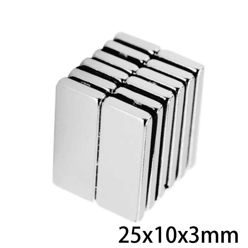 25x10x3 Block Magnets 25mmX10mmx3mm Strong Rectangular Magnets 25x10x3mm For Home Refrigerators, Offices DIY 25*10*3