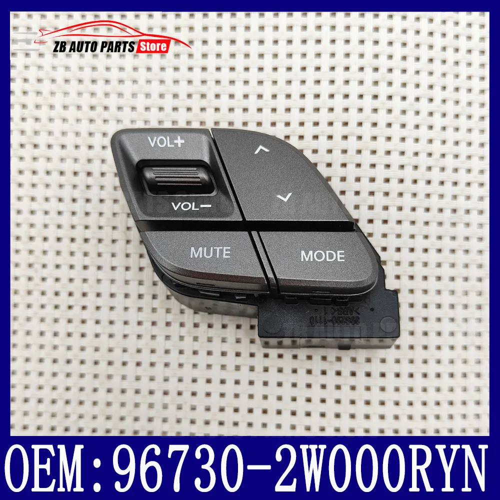 For Santa Fe DM, replacement parts for the worn steering wheel buttons, specifically the multimedia and cruise control buttons