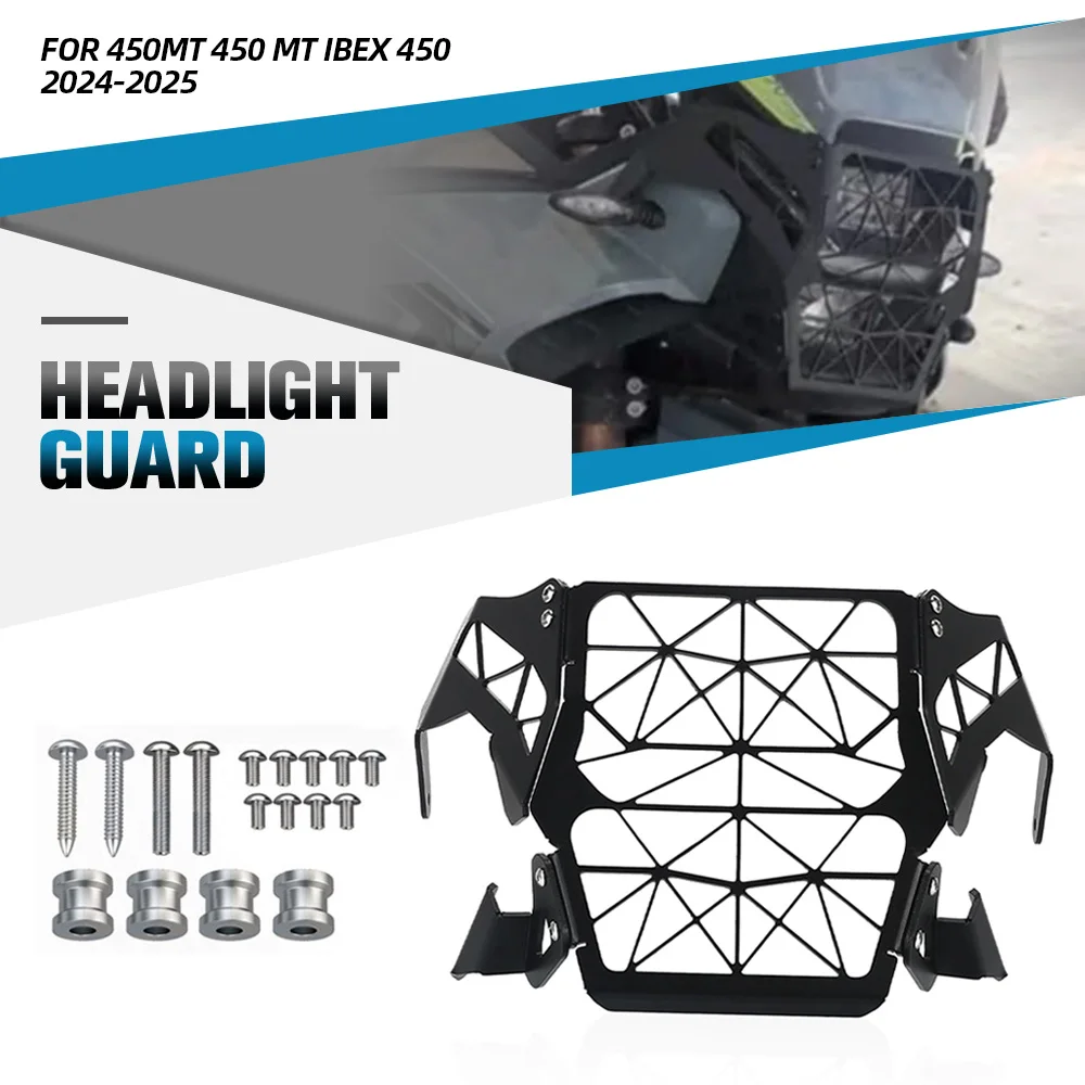 

2026 450MT Защитная решетка для фар для CFMOTO 450MT 450 MT IBEX 450 2024-2025, защита передней фары