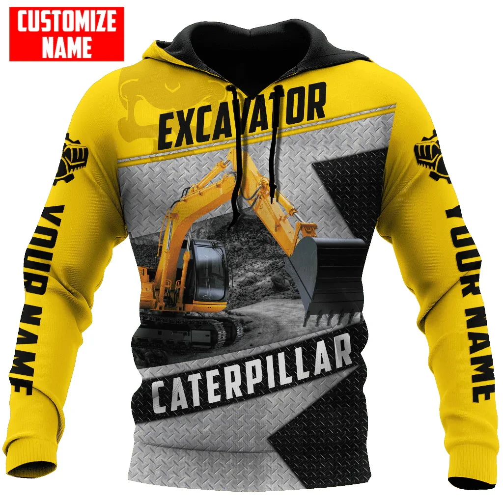 

PLstar Cosmos Personalized Name Excavator 3D All Over Printed Mens Hoodie Unisex Casual Jacket zip hoodies sudadera hombre MT-88