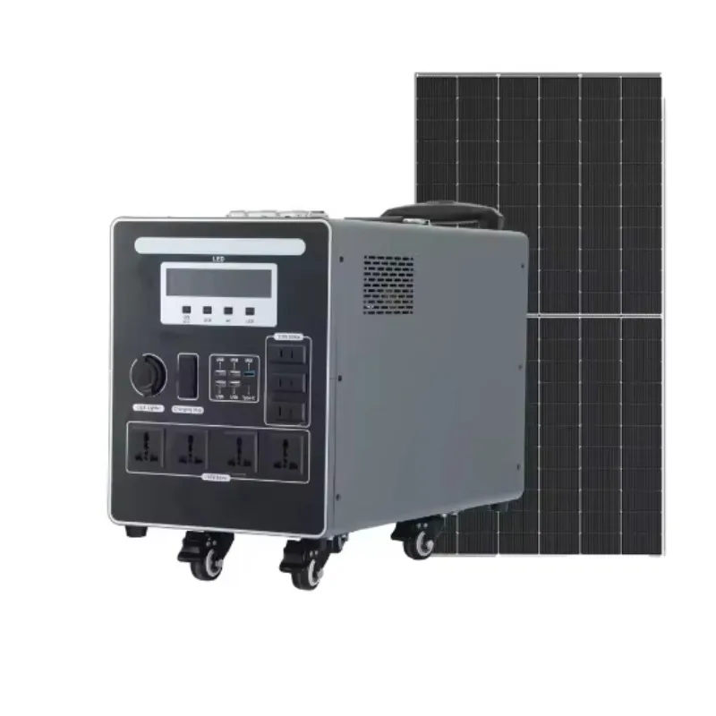 2026 Portable 3000 Watt Household Backup Power Station Solar System Inverter Battery MPPT Controller External Battery Solar Pane