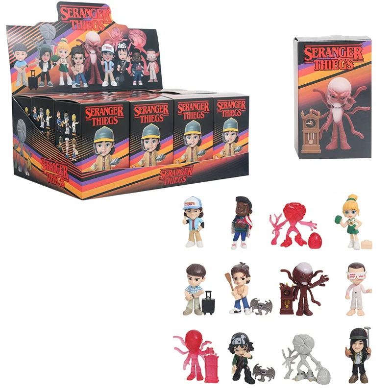 

New HOT 1-12pcs/Set Stranger TV Plays Action Figure Blind Box Series Anime Figures Ornaments Dolls Fans Children Birthday Gift