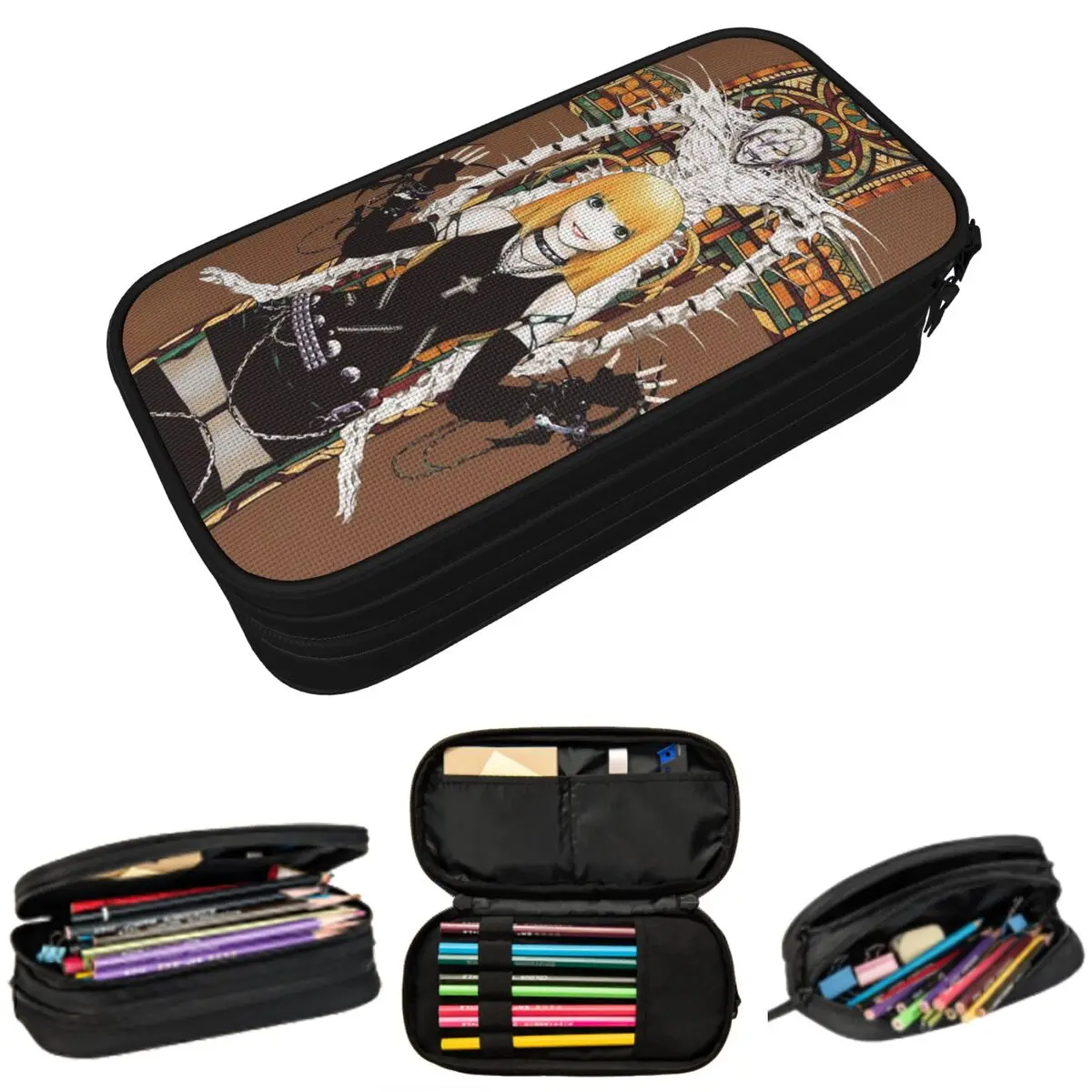 Deaths Notes Ryuk Anime Pencil Case for Students School Pen Box Pencil Bag Stationery Supplies Pen Holder Bag