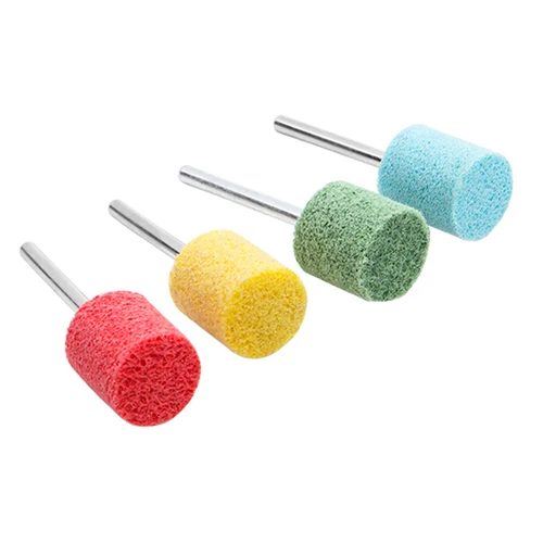 나일론 섬유 연마 포인트 부직포 연마 그라인딩 헤드, 로터리 파워 에어 도구, 그라인딩 헤드, 10 개 